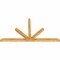 Ekena Millwork Saratoga Rough Sawn Timber Gable Bracket, Western Red Cedar, 96"W x 52"H x 4"D x 4"F, 13/12 Pitch GBW096X52X0404SAR00RWR - alternate 5